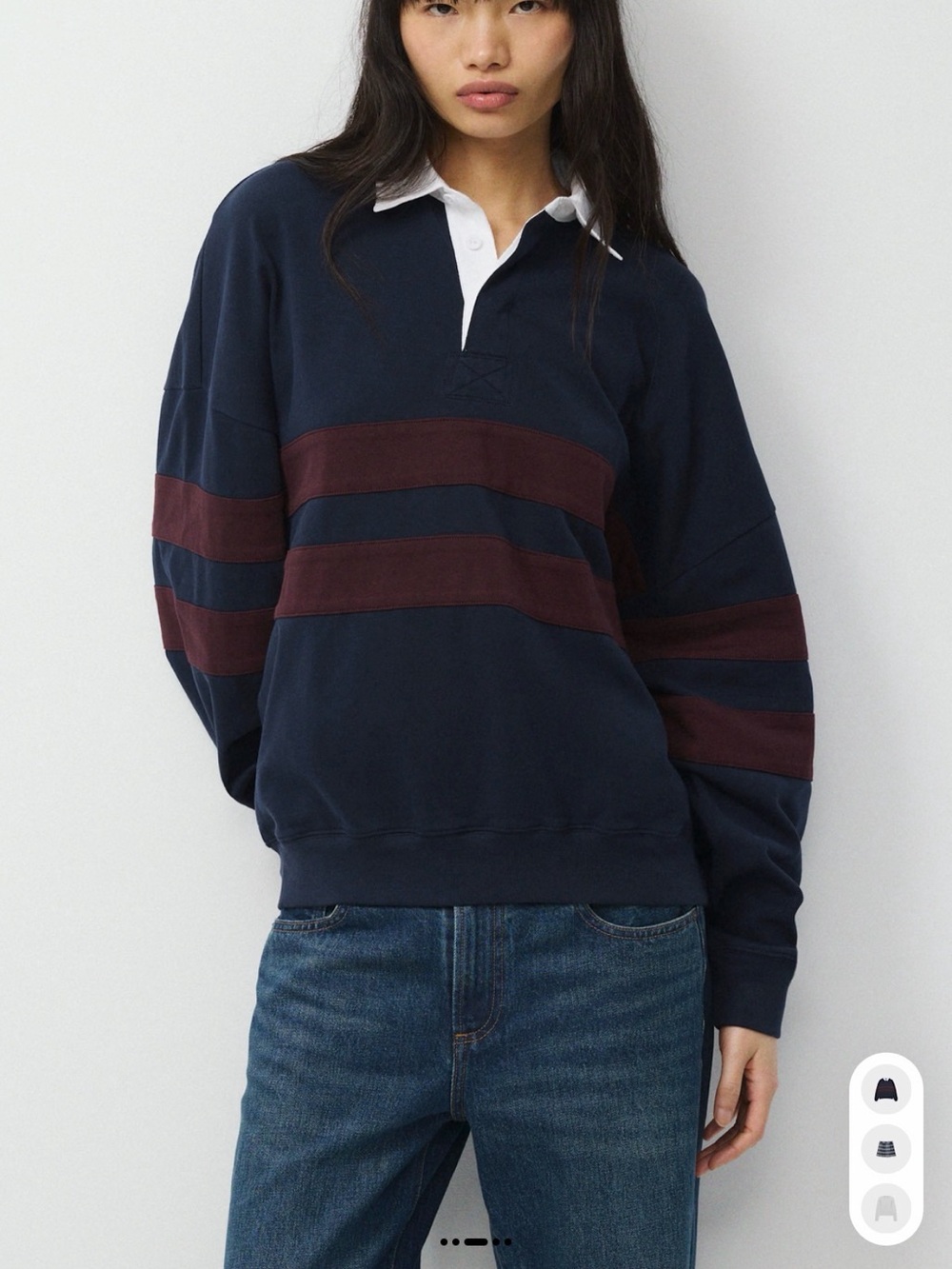 Aritzia lomu polo Rugby Sweatshirt